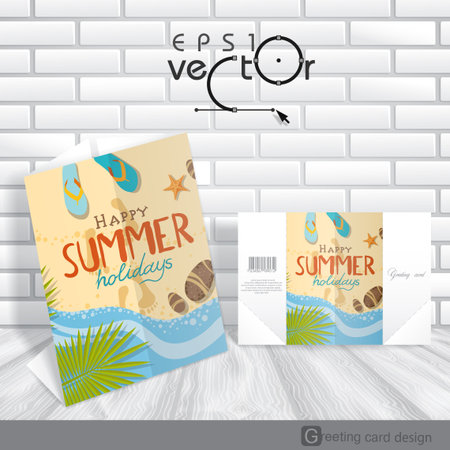 Greeting Card Design, Template.のイラスト素材