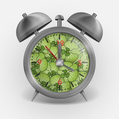 Metal Classic Style Alarm Clockの写真素材