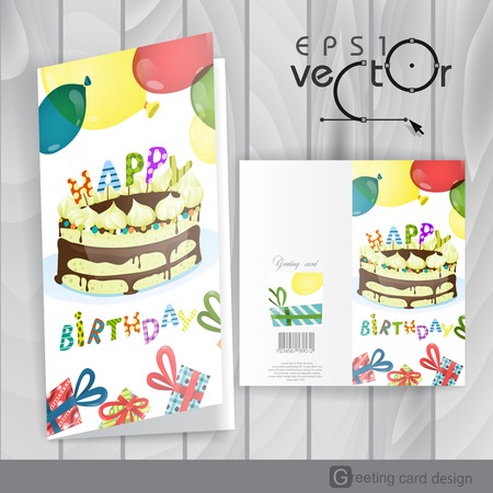 Greeting Card Design, Templateのイラスト素材