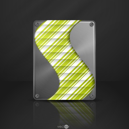 Metal Texture Plate With Screwsのイラスト素材