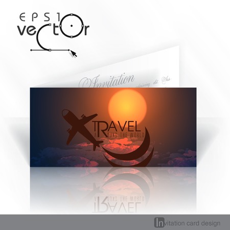 Invitation Card Design, Templateのイラスト素材