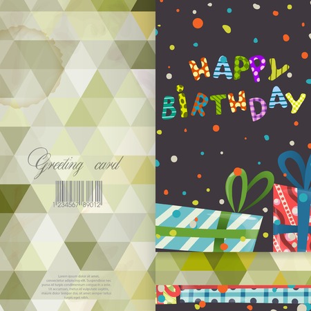 Greeting Card Design, Templateのイラスト素材