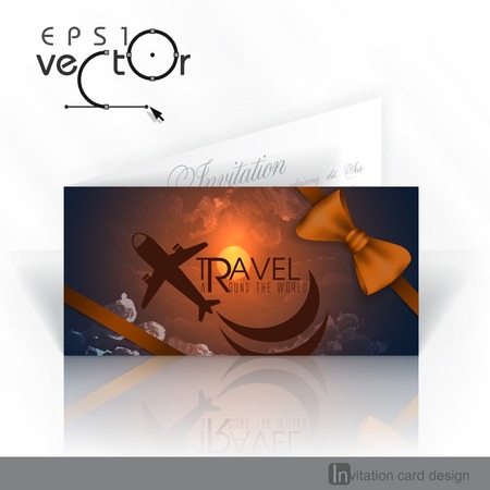 Invitation Card Design, Templateのイラスト素材