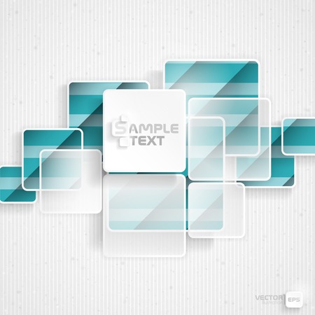 White Square Element On Stripes Backgroundのイラスト素材