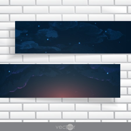 Abstract Banners With Place For Your Textのイラスト素材