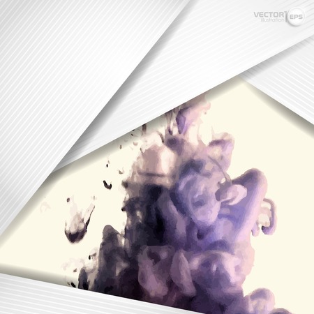 Abstract Background With White Paper Layersのイラスト素材