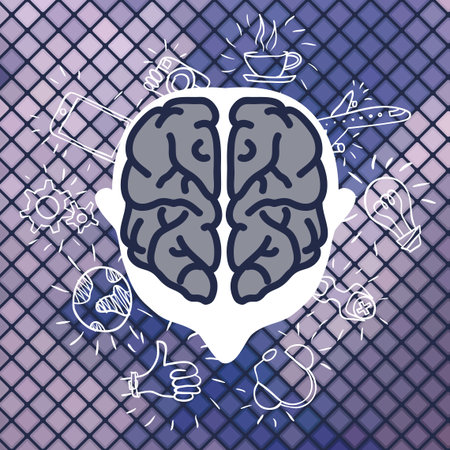 Modern Business Brain Concepts In Flat Design. Vector Illustration. Eps 10