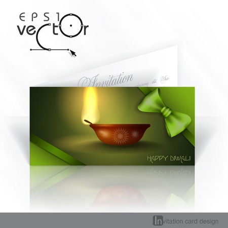 Invitation Card Design, Template. Vector Illustration. Eps 10のイラスト素材