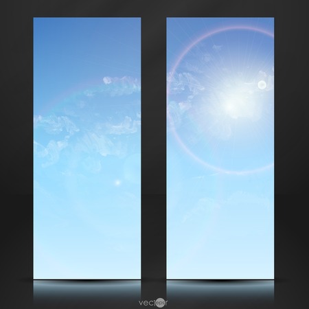 Cloud, Sky Painted Backgroundのイラスト素材