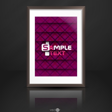 Photo Frame On The Wallのイラスト素材