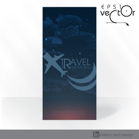 Party Invitation Card Design, Templateのイラスト素材