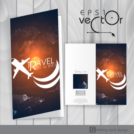 Greeting Card Design, Templateのイラスト素材