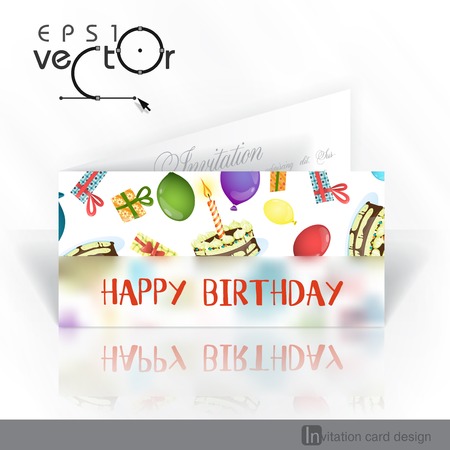 Invitation Card Design, Templateのイラスト素材