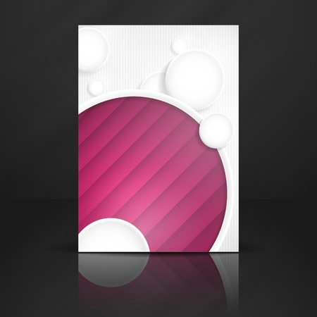 Abstract Background With White Paper Circlesの写真素材