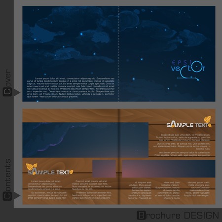 Brochure Template Design. のイラスト素材