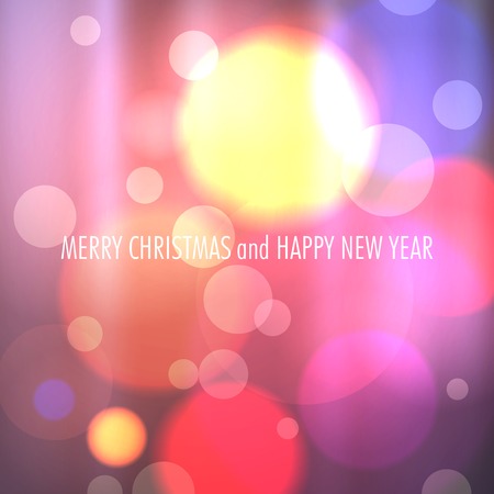 Winter Christmas Blurred Bokeh Background with Glow Snowflakes. のイラスト素材