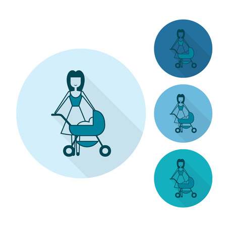 Happy Mothers Day Iconのイラスト素材