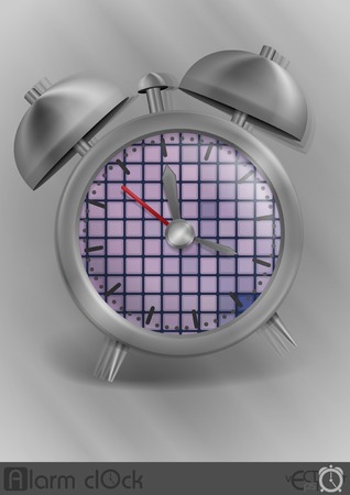 Metal Classic Style Alarm Clockのイラスト素材