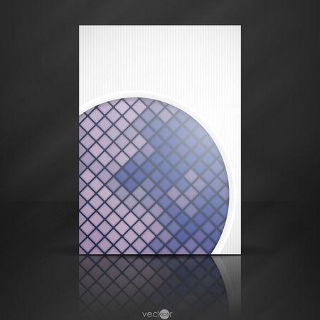 Abstract Background With White Paper Circlesのイラスト素材