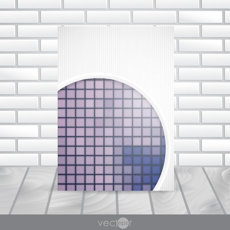 Abstract Background With White Paper Circlesのイラスト素材