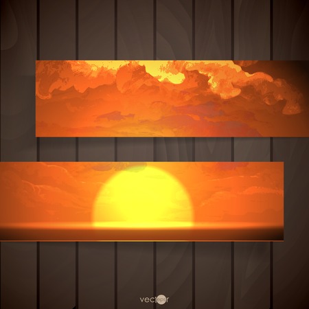 Abstract Banners With Place For Your Textのイラスト素材
