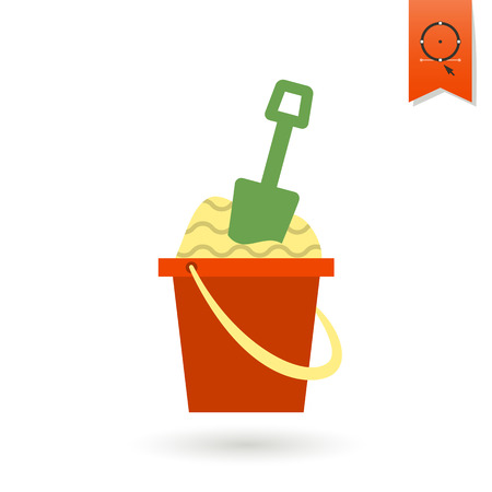 Summer and Beach Simple Flat Iconのイラスト素材