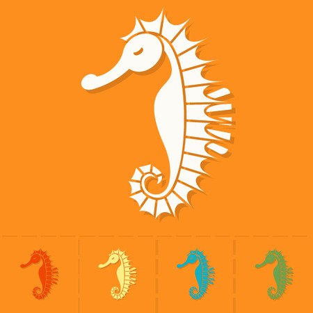 Summer and Beach Simple Flat Icons.の写真素材