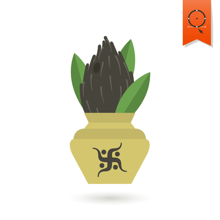 Diwali. Indian Festival Icon. Simple and Minimalistic Style. Vectorのイラスト素材