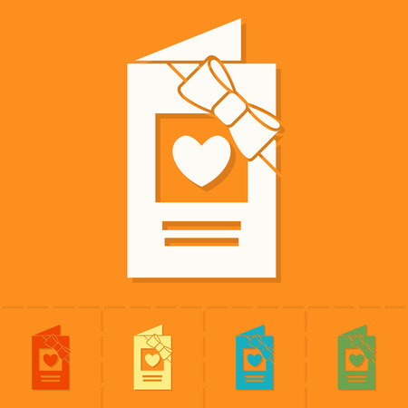 Happy Birthday Icon. Greeting Card. Simple, Minimalistic and Flat Style. Colorful Vectorのイラスト素材