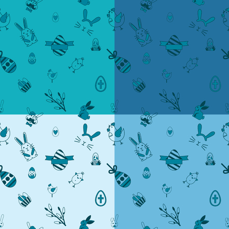 Easter Seamless Pattern.のイラスト素材