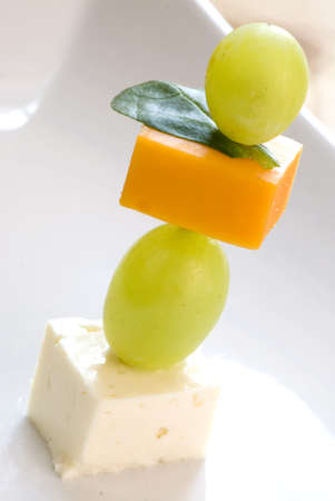 canape from cgeese and grapesの写真素材