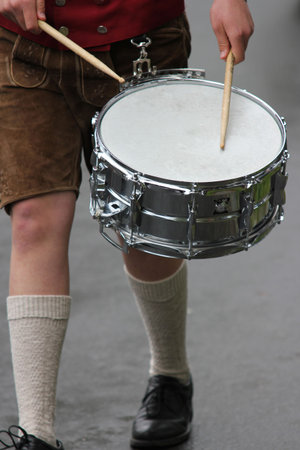 Drummers at a Bavarian festival.,
