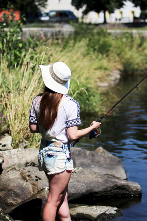 River fishingの写真素材