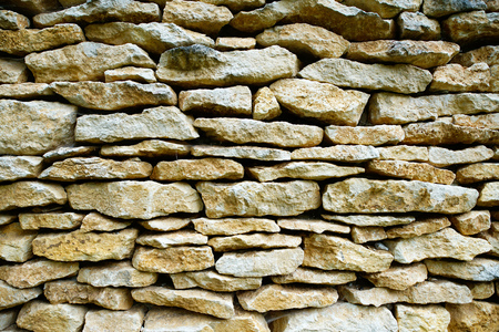 This is a perfect wall made of natural stones.の写真素材