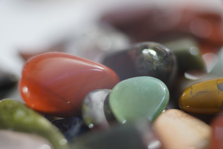 Gravel are rounded rocks or mineral grainsの写真素材