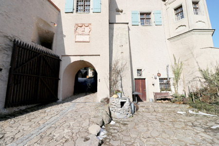 Falkenstein in the Upper Palatinate with the landmark of Falkenstein Castleの写真素材