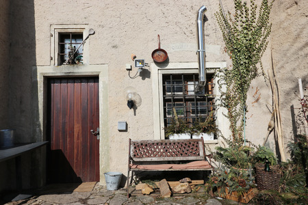 Falkenstein in the Upper Palatinate with the landmark of Falkenstein Castleの写真素材