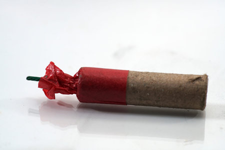 Unfinished fireworks ready for explosion