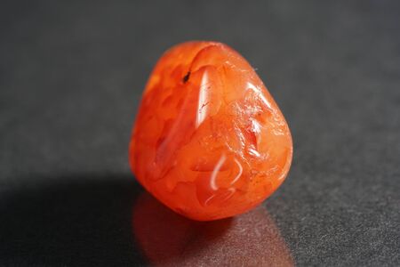 Quartz also called deep quartz with mineral inclusions in the studio in front of black background photographed in Marco modeの写真素材