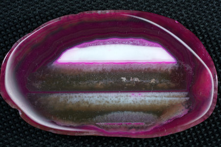 The agate is a semi-precious stone. It is a microcrystalline variety of quartz.