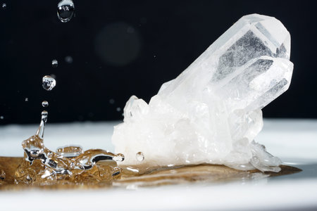 As healing stones or health stones inorganic or fossil substancesの写真素材