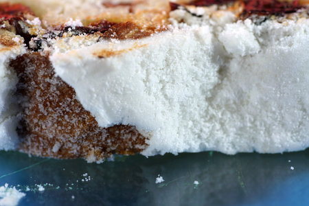 Bread shaped cake made of heavy yeast dough photographed in the studio with artificial light