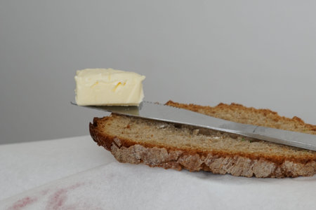 Freshly baked bread with macro lens in best quality scanned