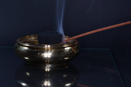 Smoke with color foils Photographed in the studio