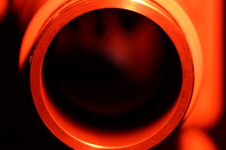 Old slide projector with slide frame photographed in the studio with flash lightの写真素材