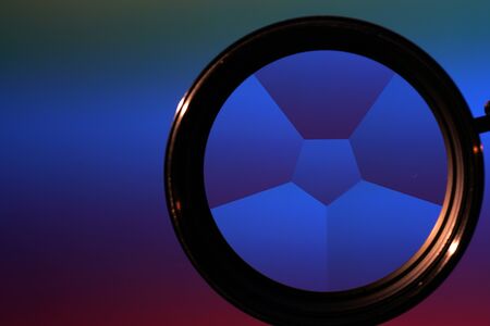 Trick lens for photography made of the best glass cut in the studioの写真素材