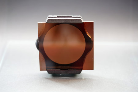 Trick lens for photography made of the best glass cut in the studio