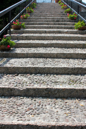 Stone stairs photographed in Bavaria and without artificial light