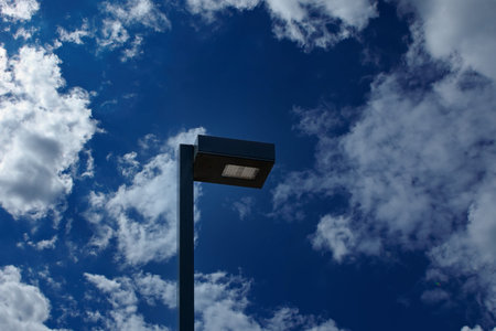 Old lamps along the way, which are still in operation todayの写真素材