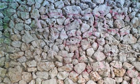Structure of a stone made of natural mineral material as a background